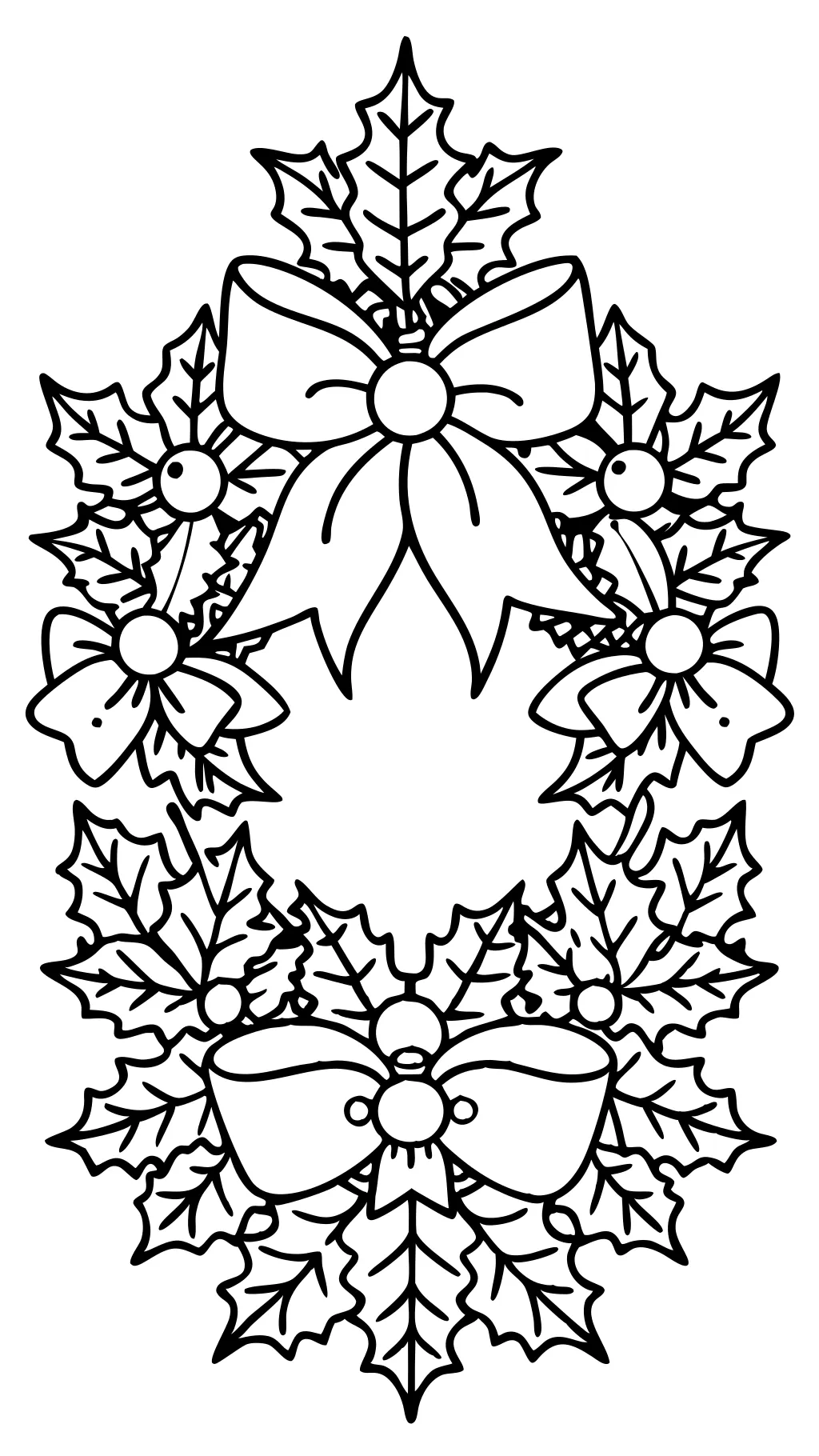 coloring pages of christmas wreaths